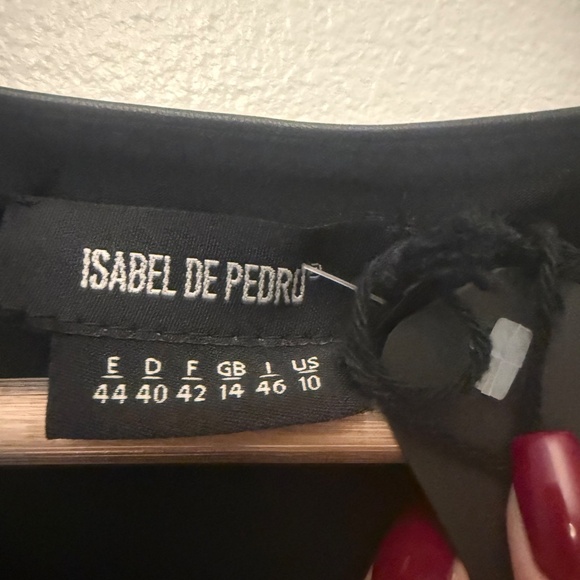 Isabel de Pedro Black Long Dress-Size EU 40 (US8/10) - Picture 4 of 4